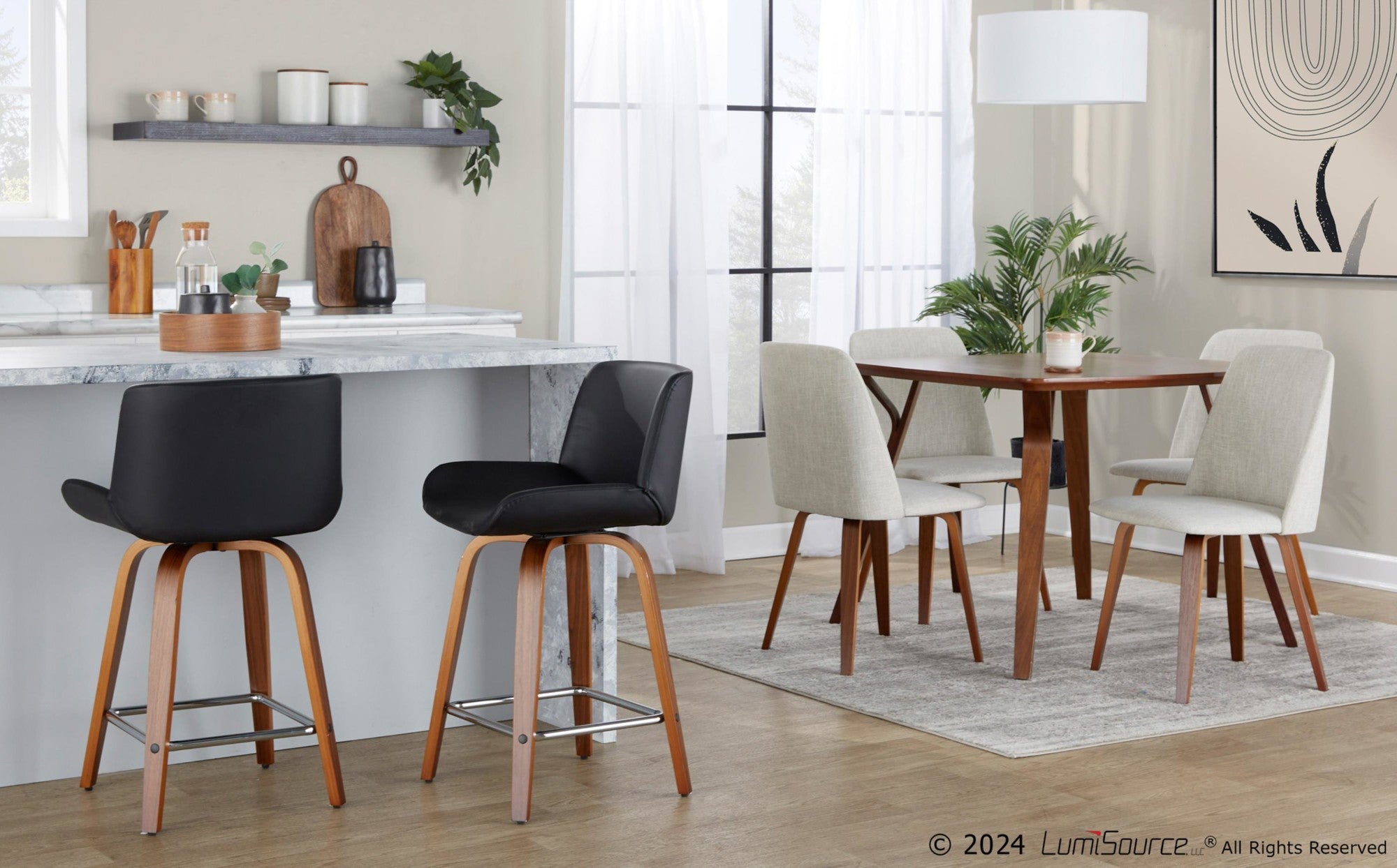 Folia Dinette Table - Walnut Wood