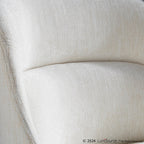 Rina Chair - Set of 2 - Black Wood, Cream Fabric