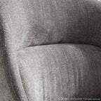 Rina Chair - Set of 2 - Black Wood, Grey Fabric