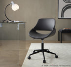 Fabrico Office Chair - Black Metal, Grey PU