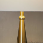 Cone 30" Metal Table Lamp - Set of 2 - Gold Metal, White Linen