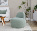 Kimi Accent Chair - Green Sherpa