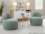 Kimi Accent Chair - Green Sherpa