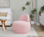 Kimi Accent Chair - Pink Sherpa