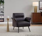 Gemma 22" Metal Side Table - Modern Brass