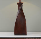 Curvo 30" Polyresin Table Lamp - Set of 2 - Copper Bronze Polyresin, Natural Linen