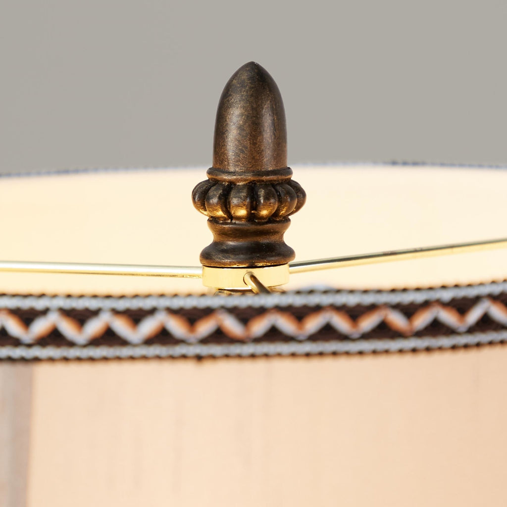 Elephant 27" Polyresin Table Lamp - Set of 2 - Bronze Polyresin, Natural Linen
