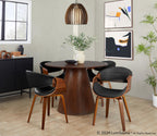 Symphony Chair - Walnut Wood, Black PU