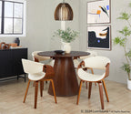 Symphony Chair - Walnut Wood, Cream PU