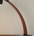 Noah Table Lamp - Black Metal, Walnut Wood