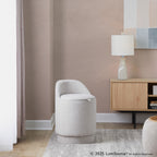 Marla 18" Upholstered Vanity Stool - Grey Fabric