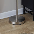 Medusa®  71" Metal Floor Lamp 5 Arm - Brushed Nickel Finish, Multi-colored Glass