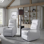 Dormi Recliner Chair - Light Grey/taupe PU