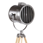 Ahoy Floor Lamp - Natural Wood, Antique Metal