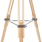 Ahoy Floor Lamp - Natural Wood, Antique Metal