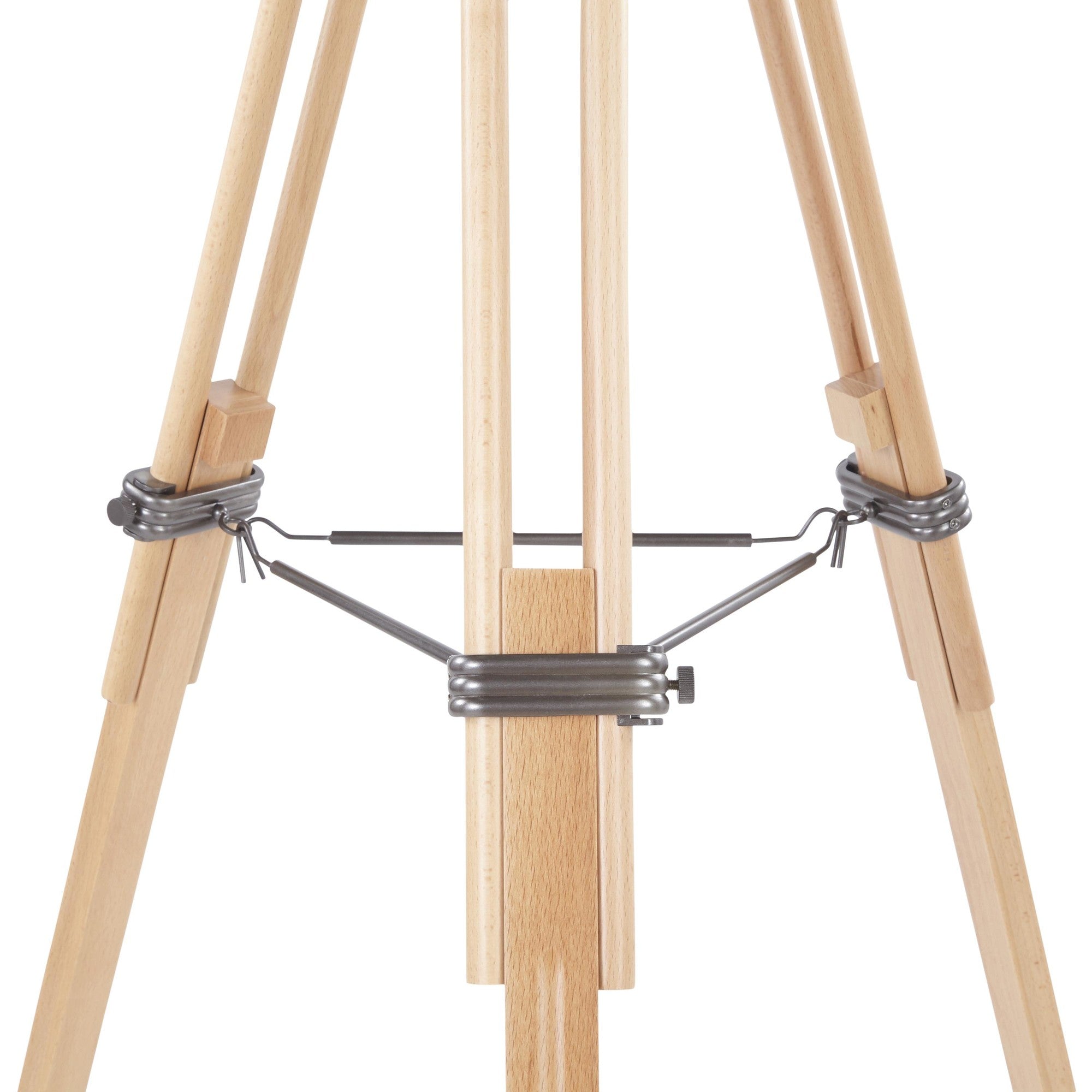 Ahoy Floor Lamp - Natural Wood, Antique Metal