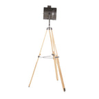 Ahoy Floor Lamp - Natural Wood, Antique Metal