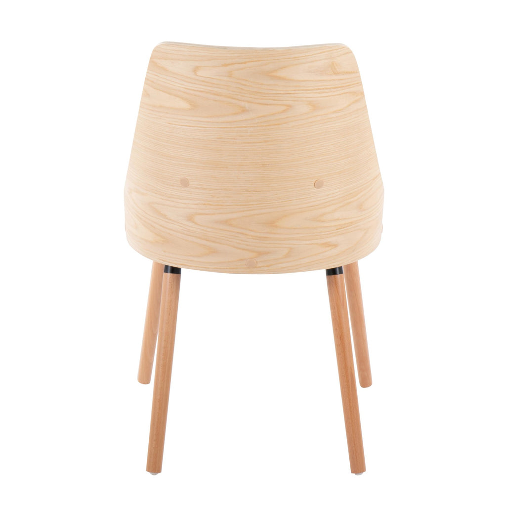 Anabelle Chair - Set of 2 - Natural Wood, Cream Fabric