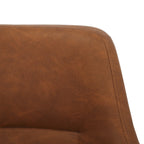 Andrew Chair - Set of 2 - Black Steel, Camel PU