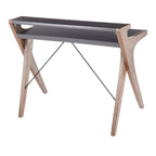 Archer Desk - Walnut Wood, Grey Wood