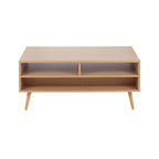 Astro Coffee Table - Natural Wood, White Wood