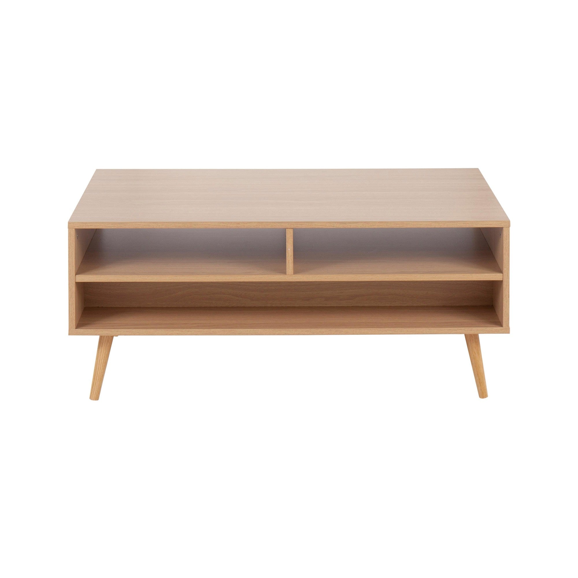 Astro Coffee Table - Natural Wood, White Wood