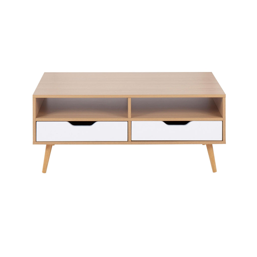 Astro Coffee Table - Natural Wood, White Wood