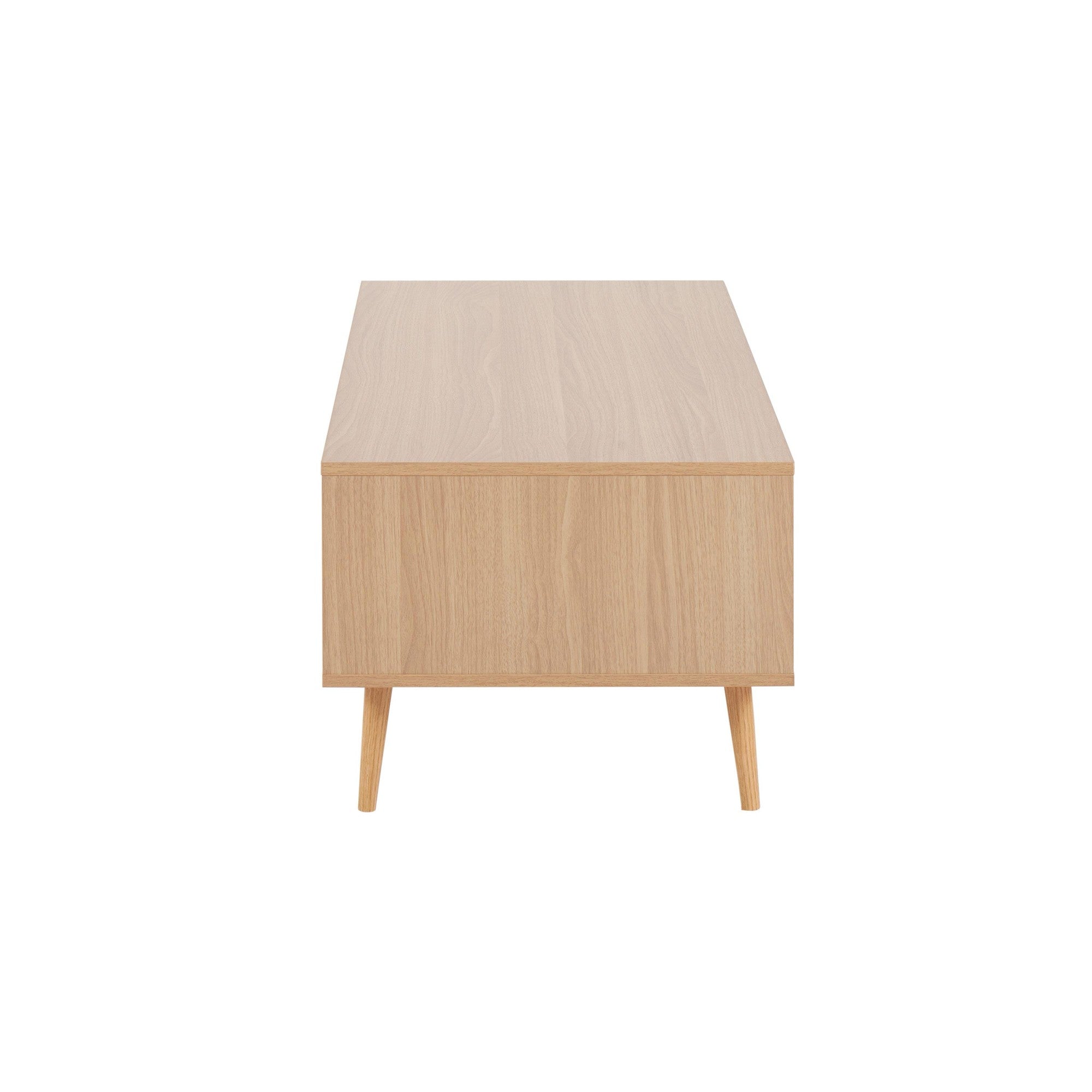 Astro Coffee Table - Natural Wood, White Wood