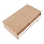 Astro Coffee Table - Natural Wood, White Wood