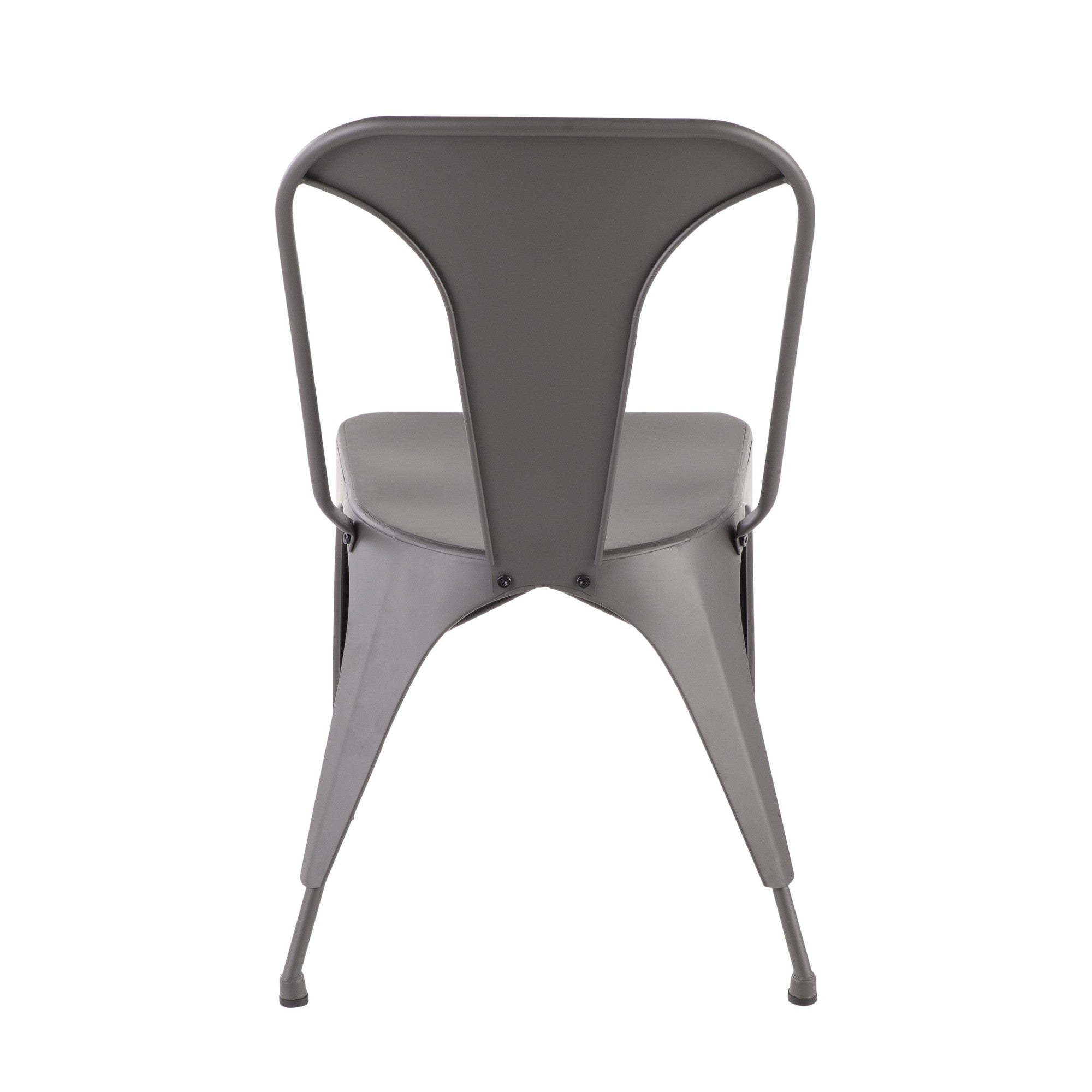 Austin Dining Chair - Set of 2 - Grey Metal
