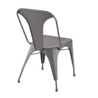 Austin Dining Chair - Set of 2 - Grey Metal