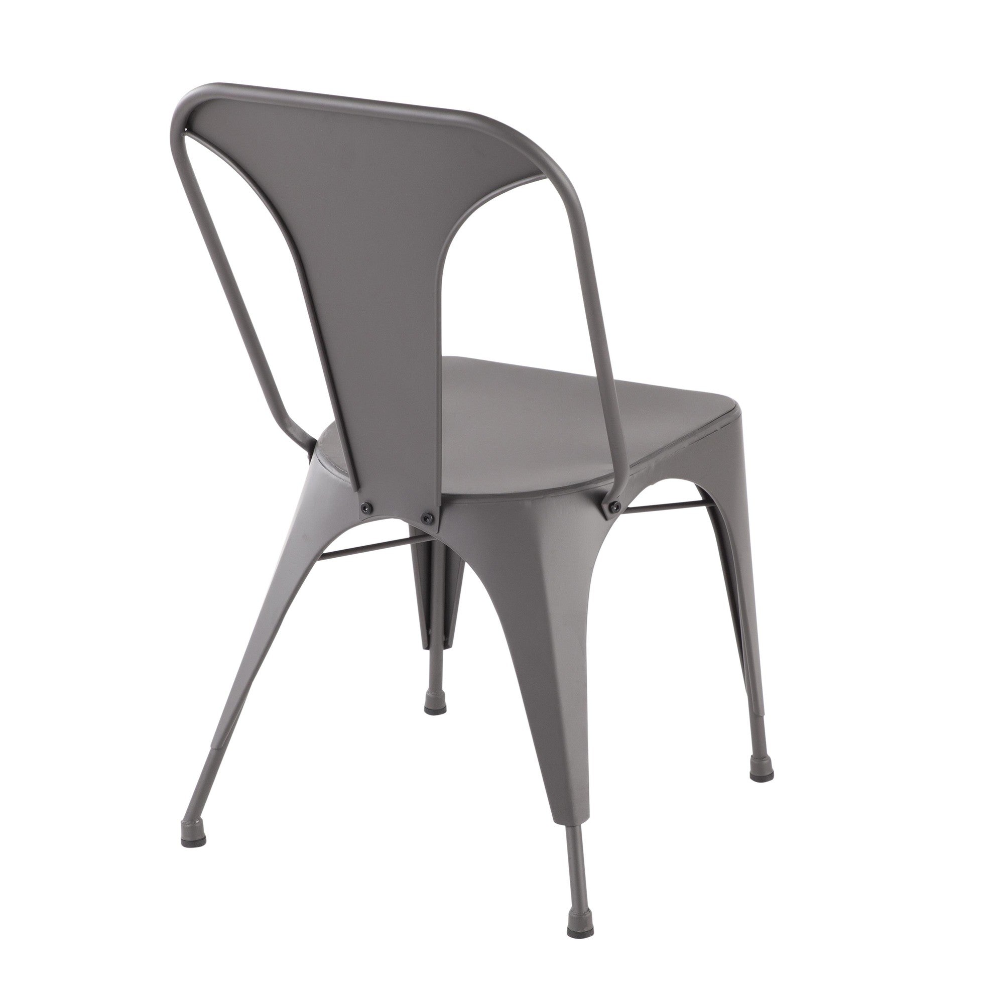 Austin Dining Chair - Set of 2 - Grey Metal
