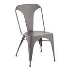 Austin Dining Chair - Set of 2 - Grey Metal