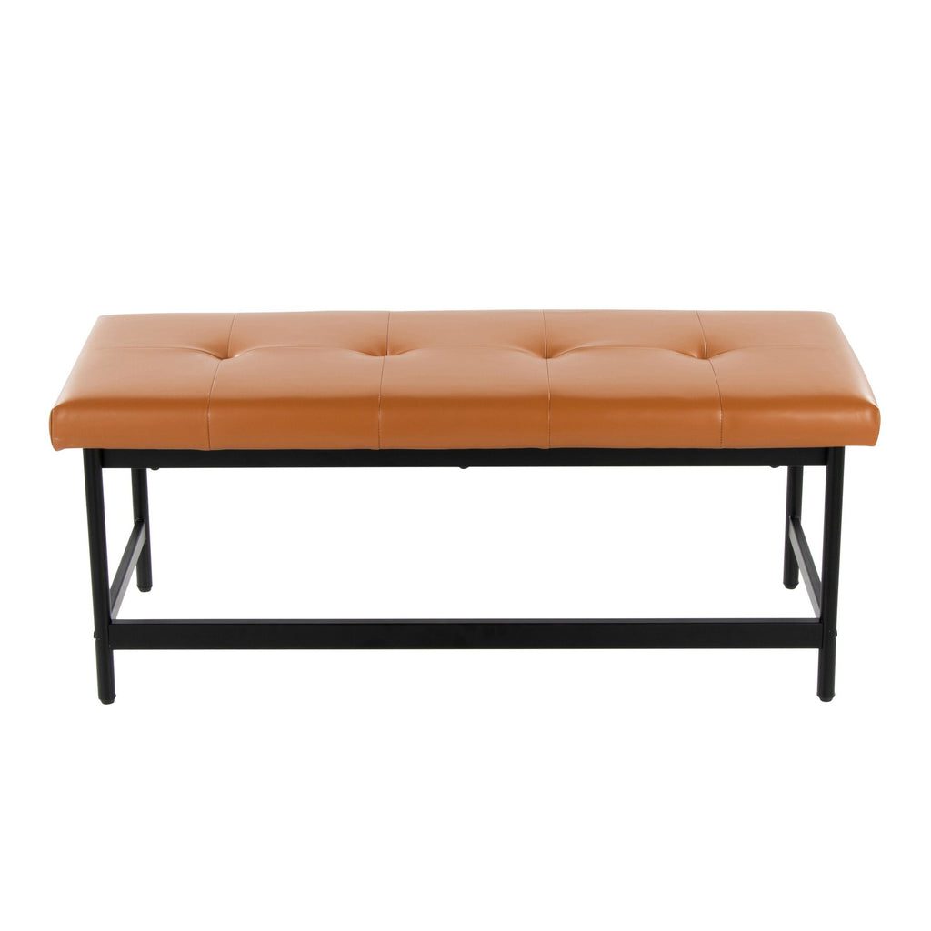 Fuji Bench - Black Metal, Camel PU