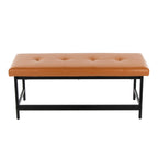 Fuji Bench - Black Metal, Camel PU
