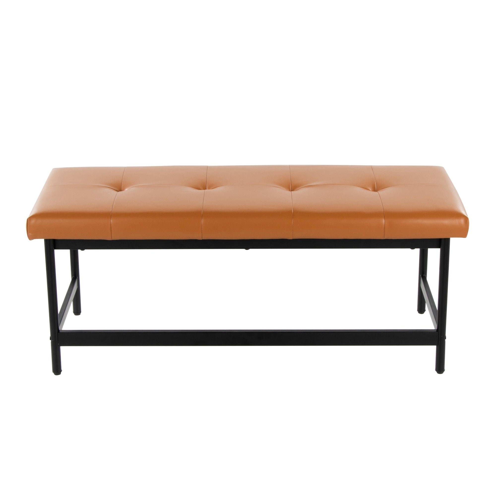 Fuji Bench - Black Metal, Camel PU