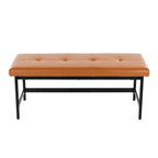 Fuji Bench - Black Metal, Camel PU
