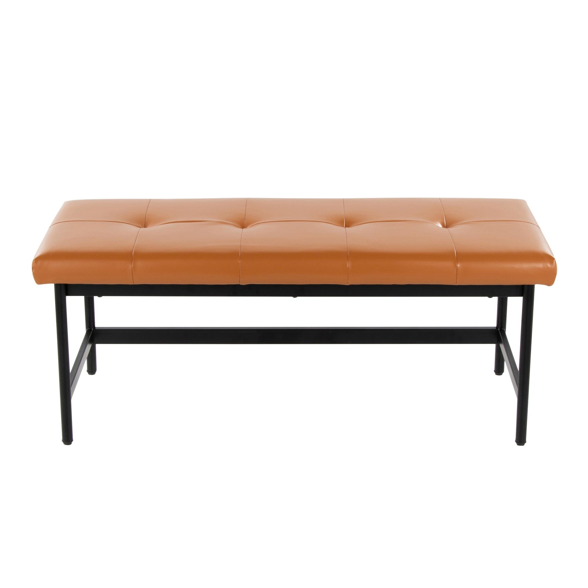Fuji Bench - Black Metal, Camel PU