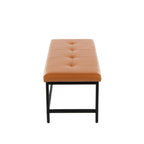 Fuji Bench - Black Metal, Camel PU