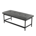 Fuji Bench - Black Metal, Grey PU