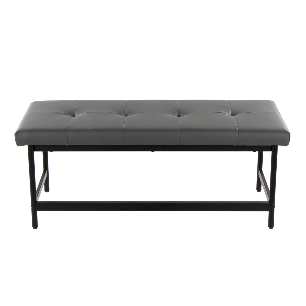 Fuji Bench - Black Metal, Grey PU