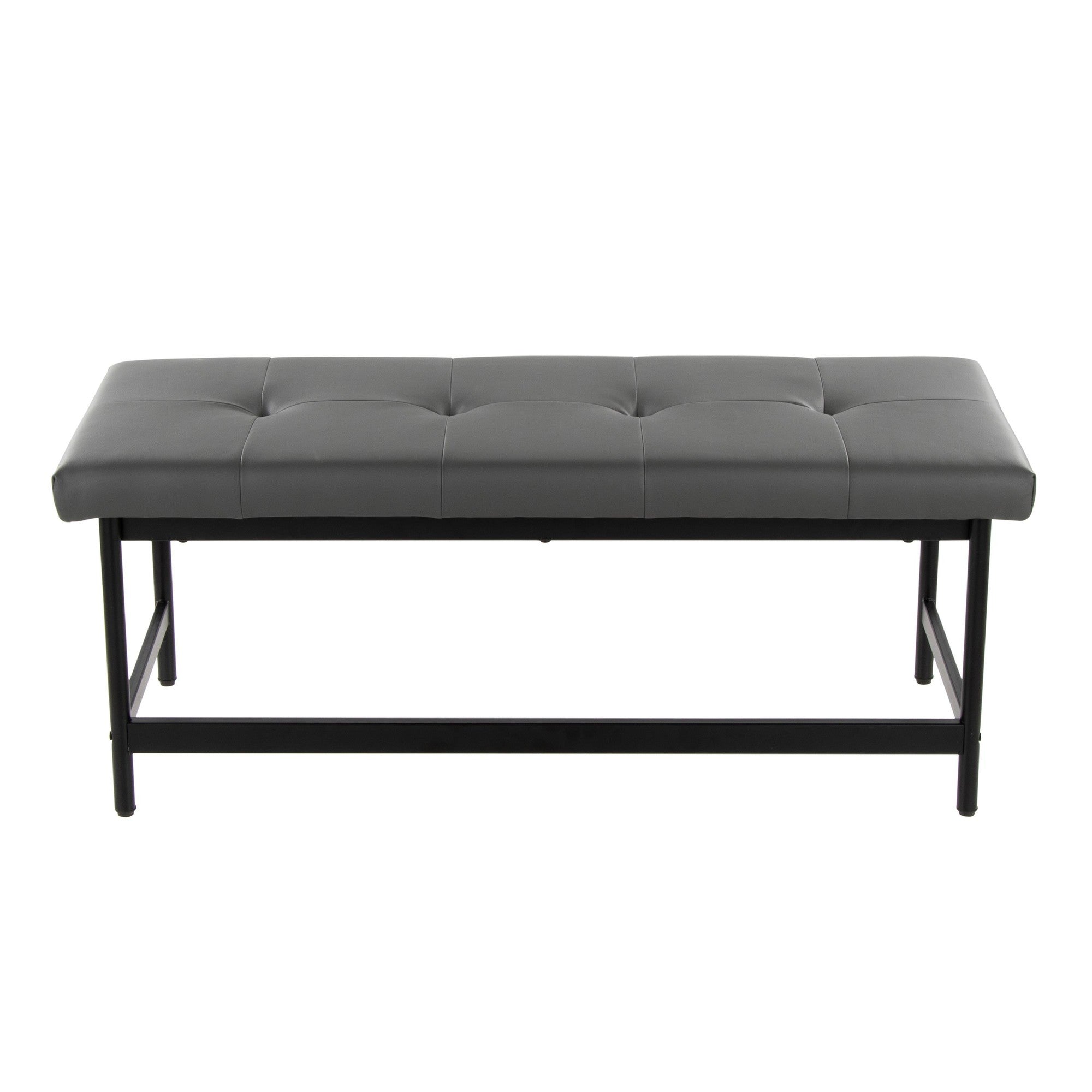 Fuji Bench - Black Metal, Grey PU