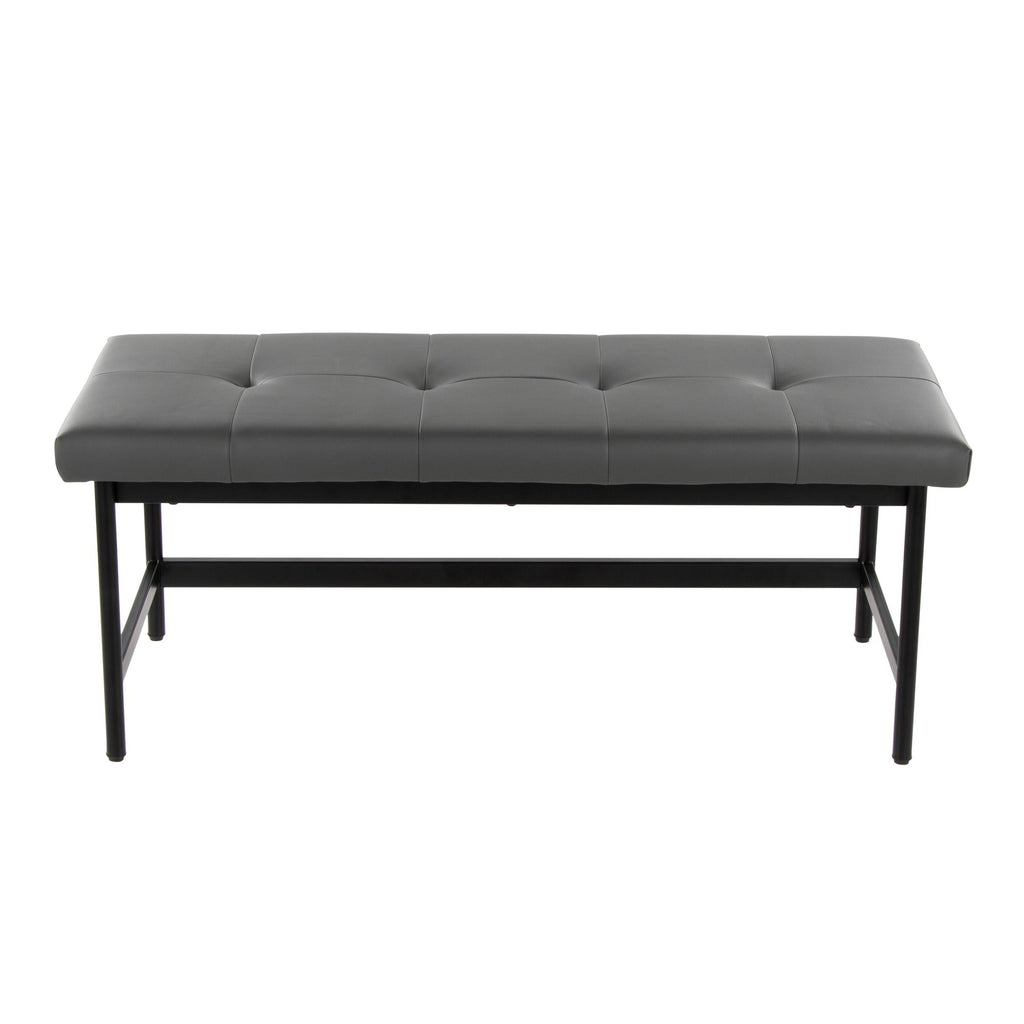 Fuji Bench - Black Metal, Grey PU