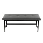 Fuji Bench - Black Metal, Grey PU