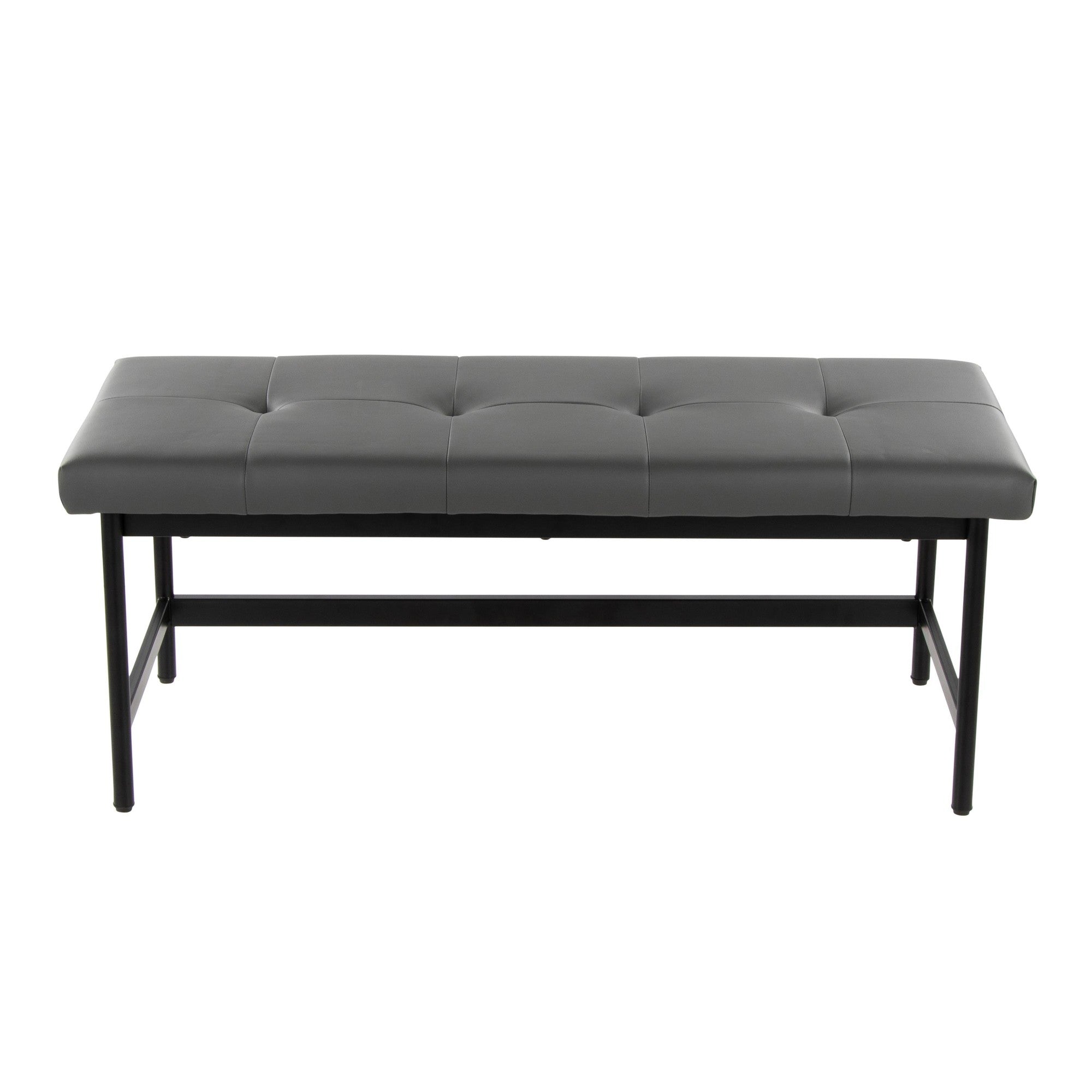 Fuji Bench - Black Metal, Grey PU