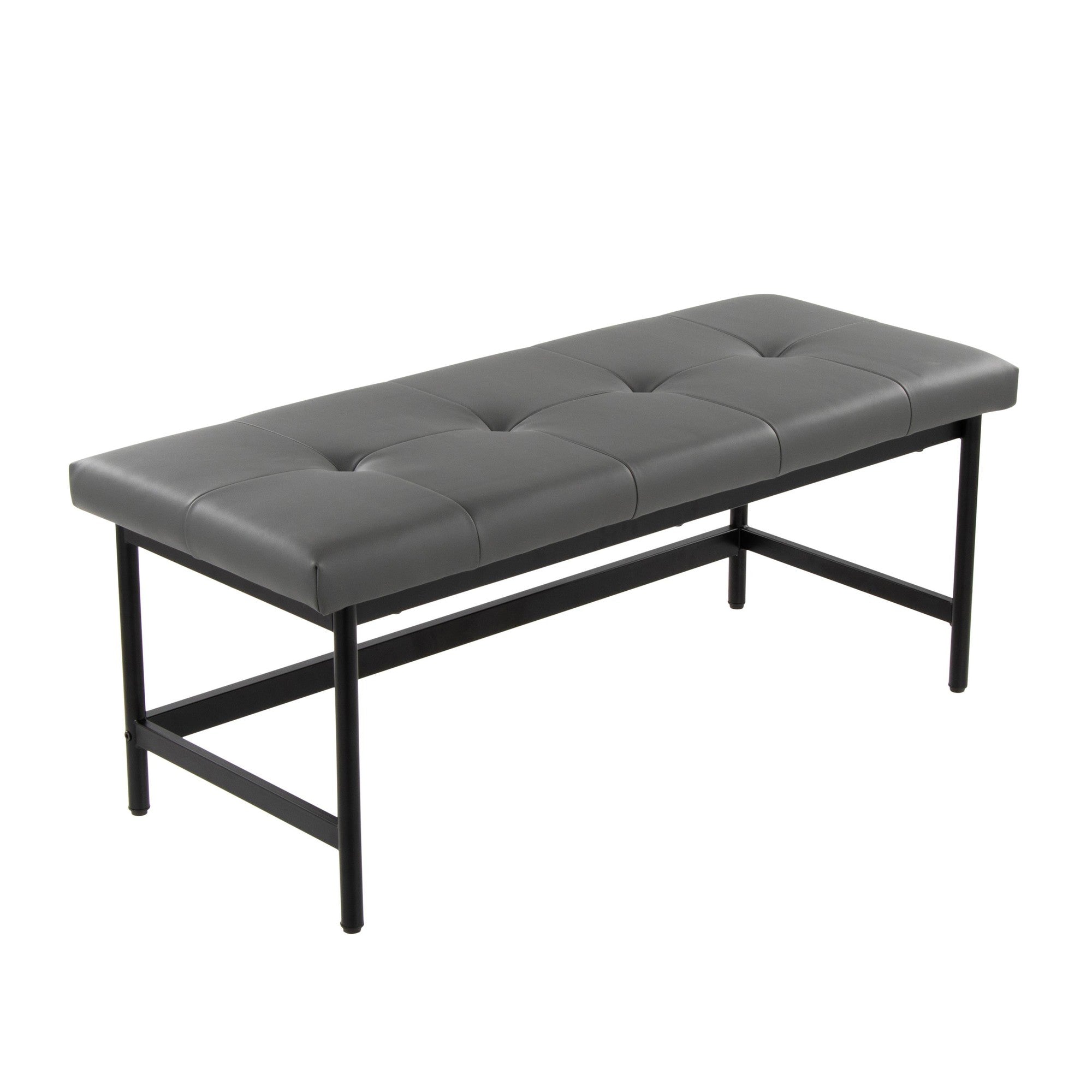 Fuji Bench - Black Metal, Grey PU