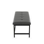 Fuji Bench - Black Metal, Grey PU