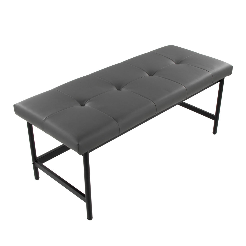 Fuji Bench - Black Metal, Grey PU