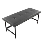 Fuji Bench - Black Metal, Grey PU