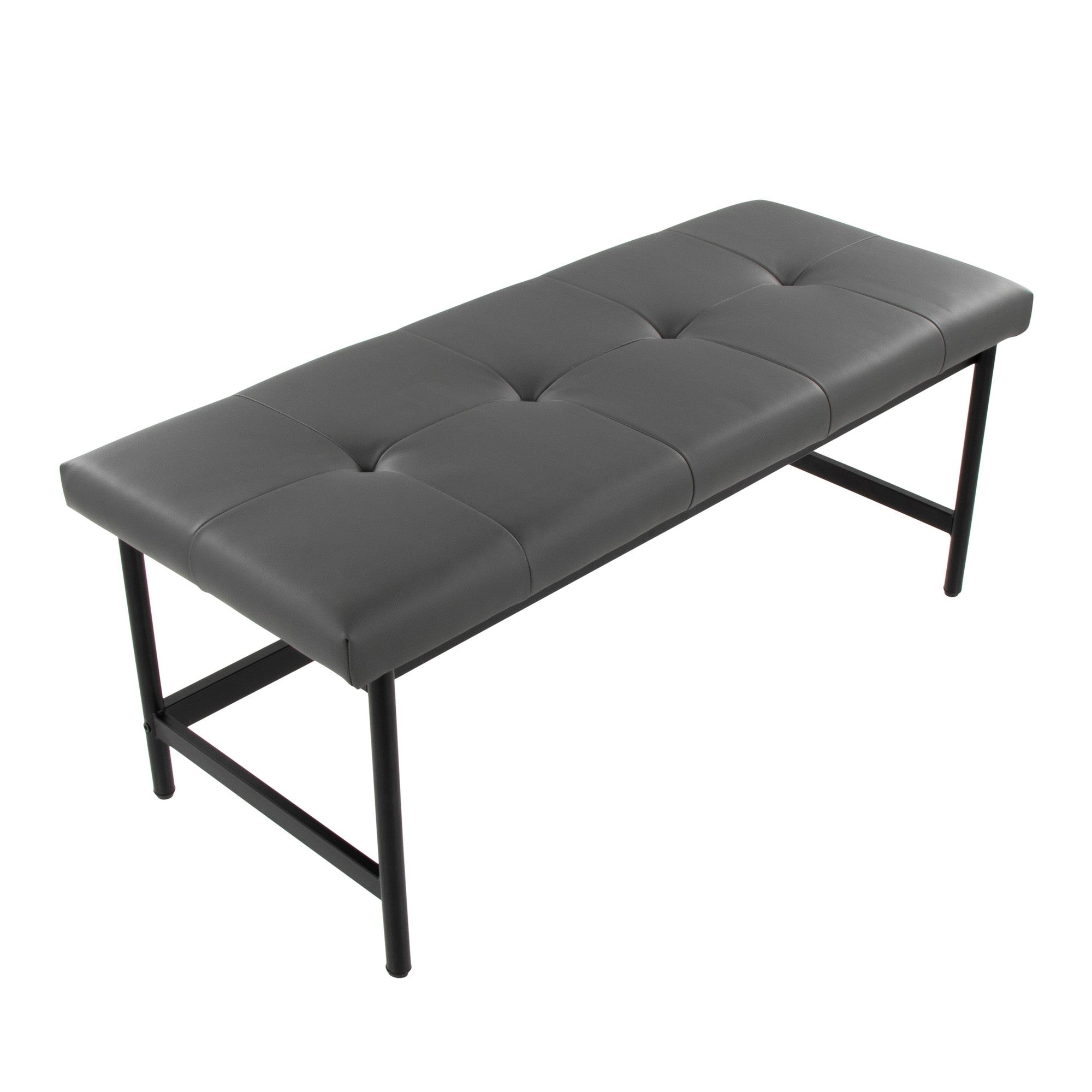 Fuji Bench - Black Metal, Grey PU